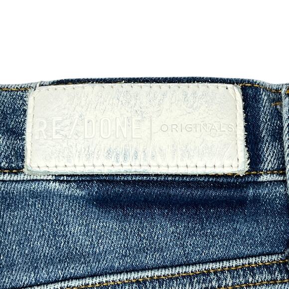 Re/Done Originals High Rise Ankle Crop Jeans Women's 26" Stretch Denim Retro - Picture 7 of 8
